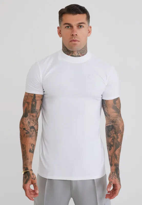 White Muscle Fit T-Shirt made by Siksilk
