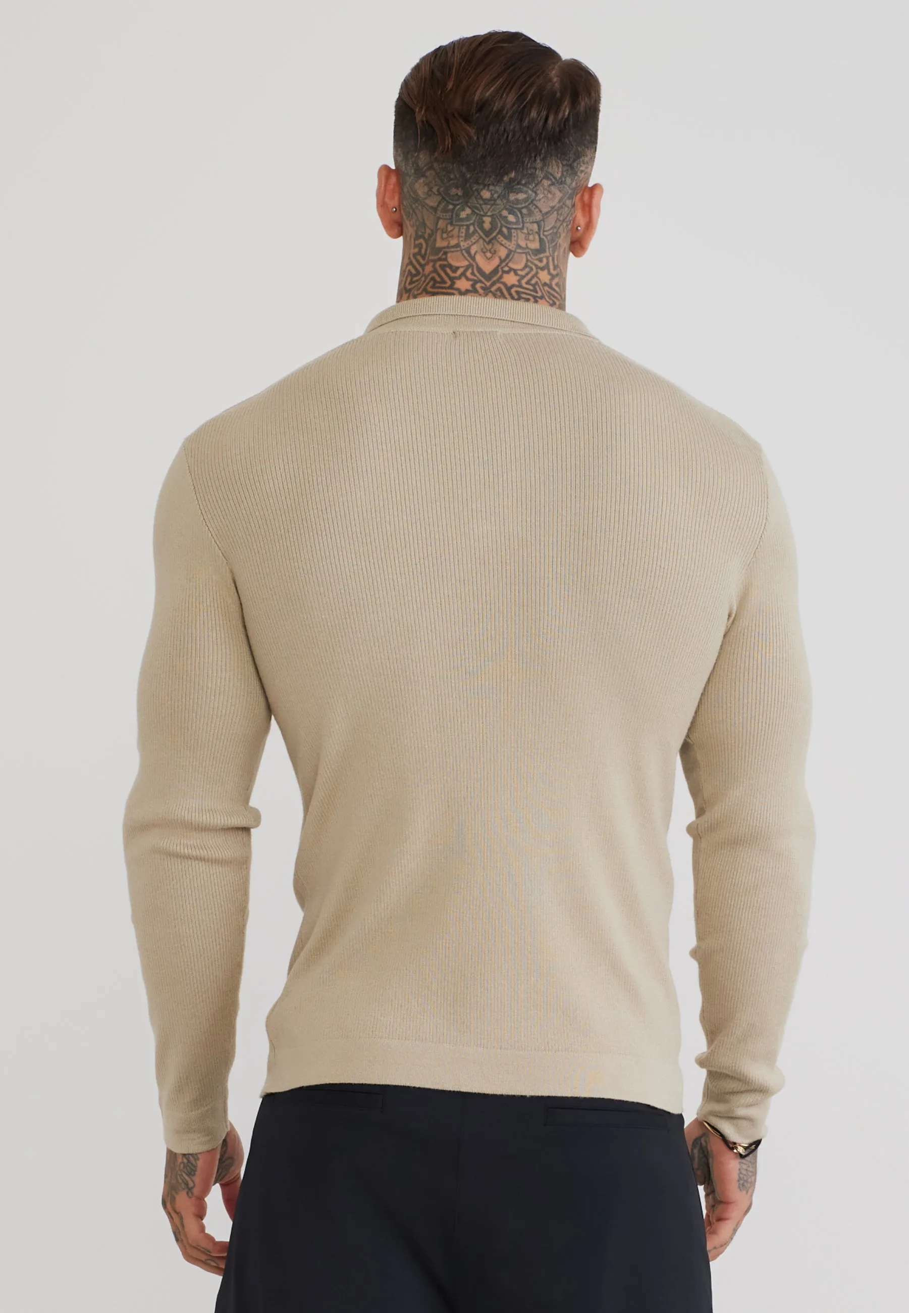 Stone LS Knitted Polo T-Shirt sold by Siksilk product image thumbnail 5