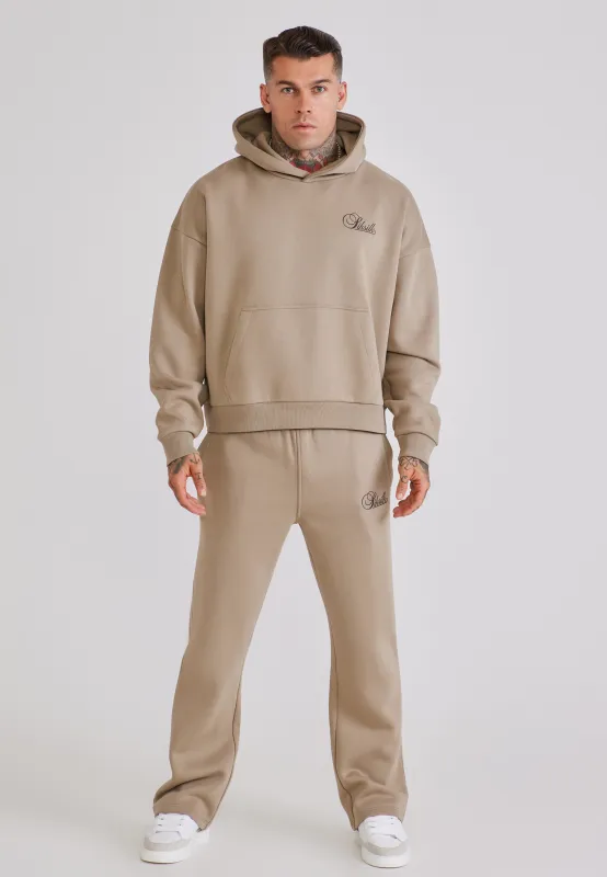 Beige Hoodie and Joggers Set made by Siksilk