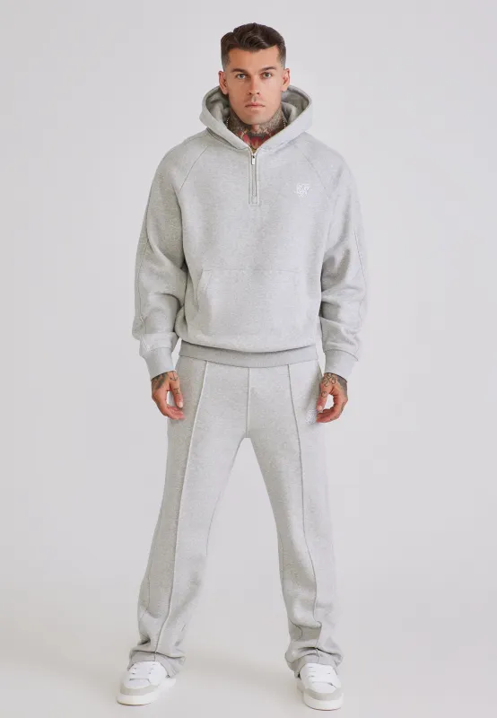 Grey Marl Qtr Zip Hoodie and Joggers Set made by Siksilk