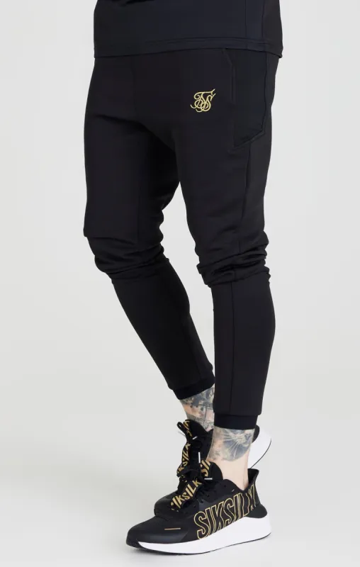Black Retro Sports Scope Pant sold by Siksilk