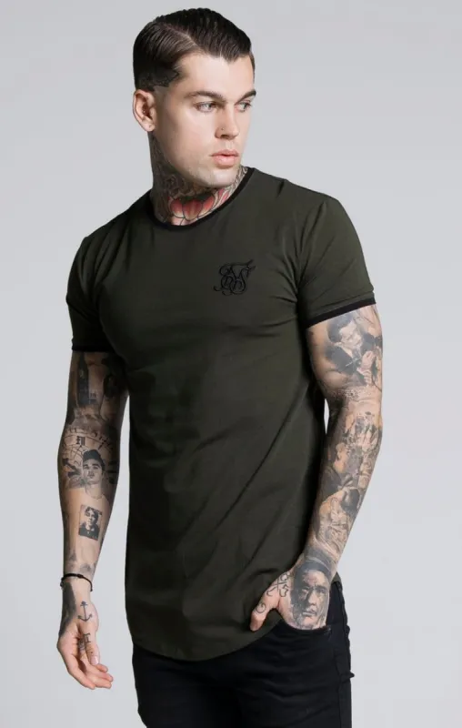 SikSilk S/S Gym Tee – Khaki sold by Siksilk