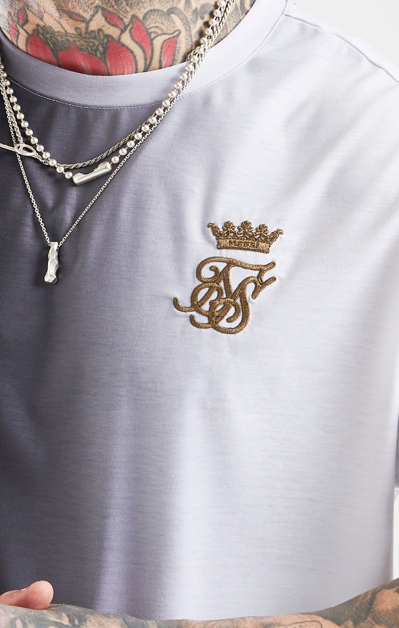 Messi x SikSilk Oversized Fade Tee - Black & White sold by Siksilk product image thumbnail 2