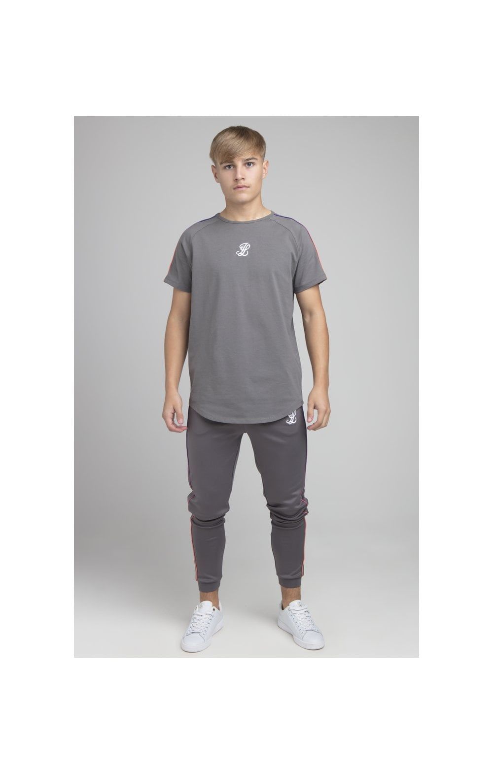 Boys Illusive Grey Raglan T-Shirt sold by Siksilk product image thumbnail 5