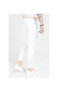 SikSilk Skinny Distressed Denims – White sold by Siksilk