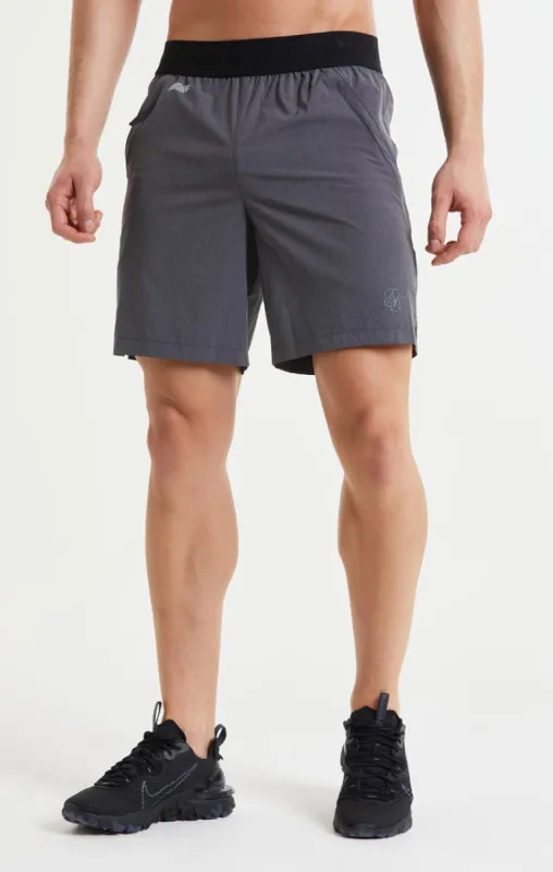 Grey Woven Long Short sold by Siksilk