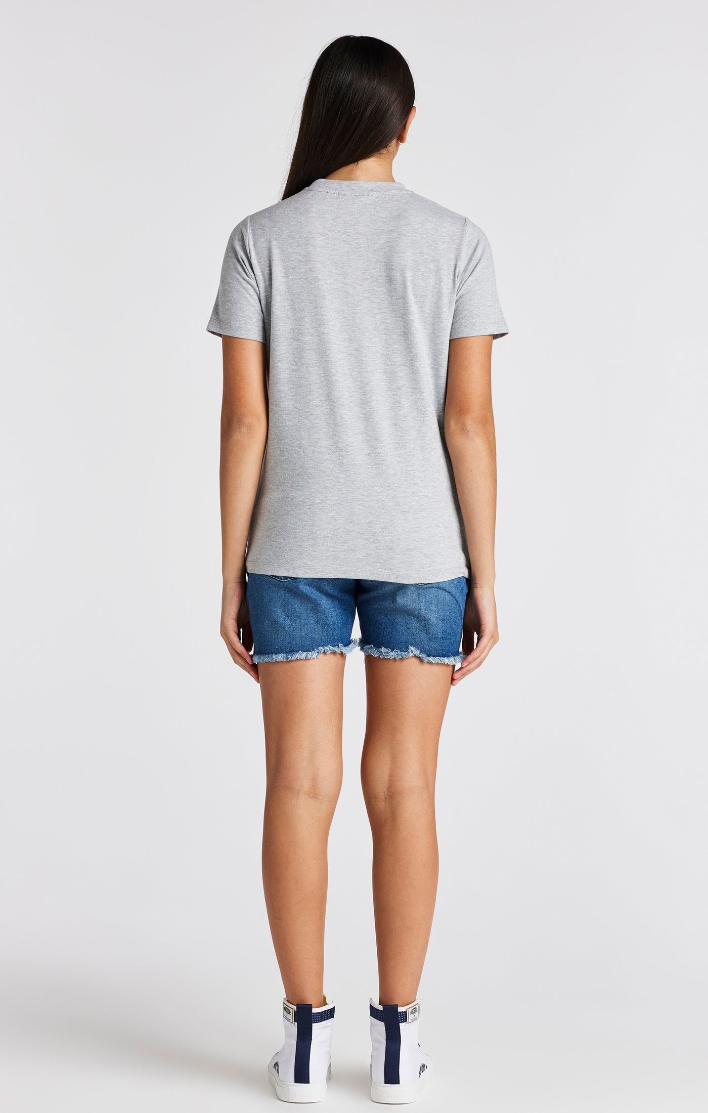 Girls Grey Marl Branded T-Shirt sold by Siksilk product image thumbnail 5