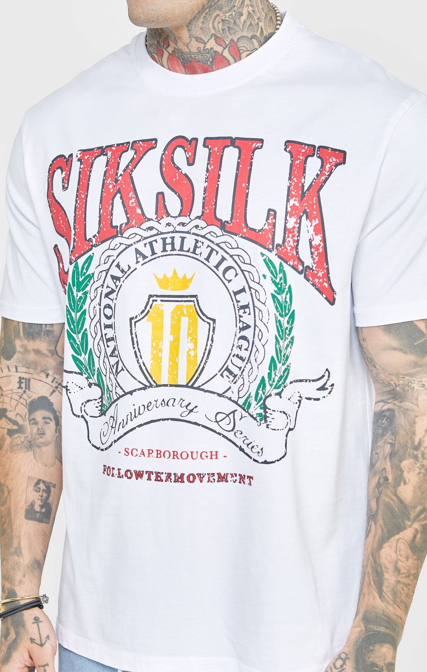 White Varsity Oversized T-Shirt sold by Siksilk product image thumbnail 2