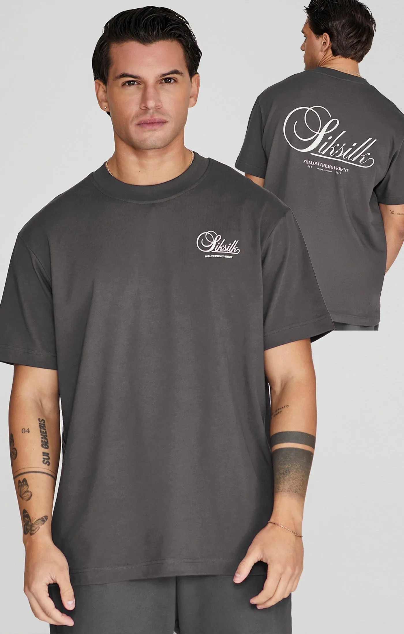 Grey Graphic T-Shirt sold by Siksilk
