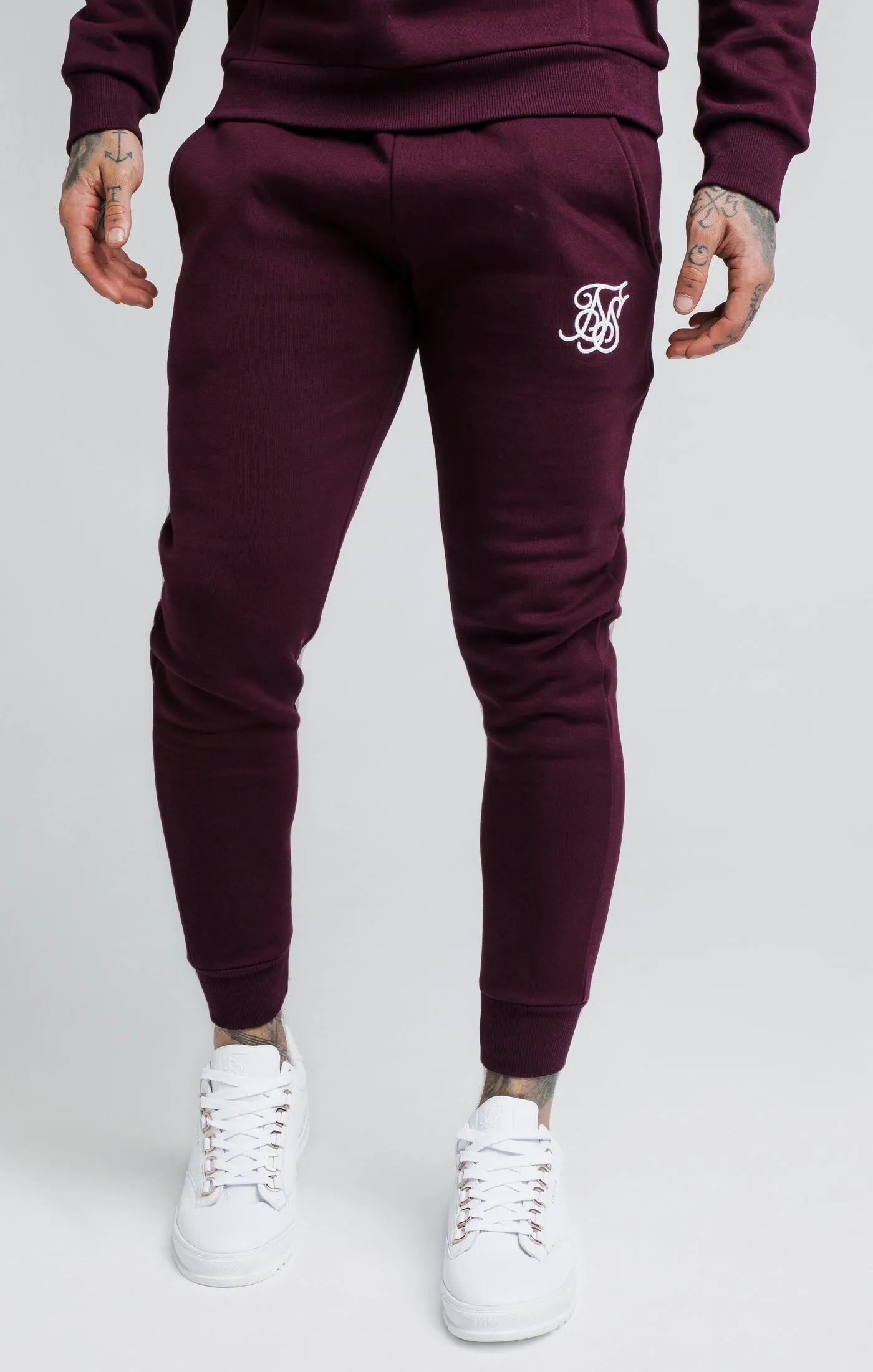 SikSilk Joggers - Burgundy sold by Siksilk