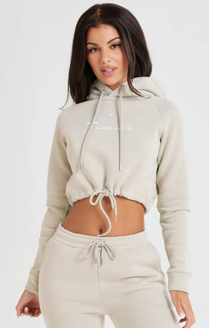 SikSilk Essential Cropped Hood - Beige sold by Siksilk