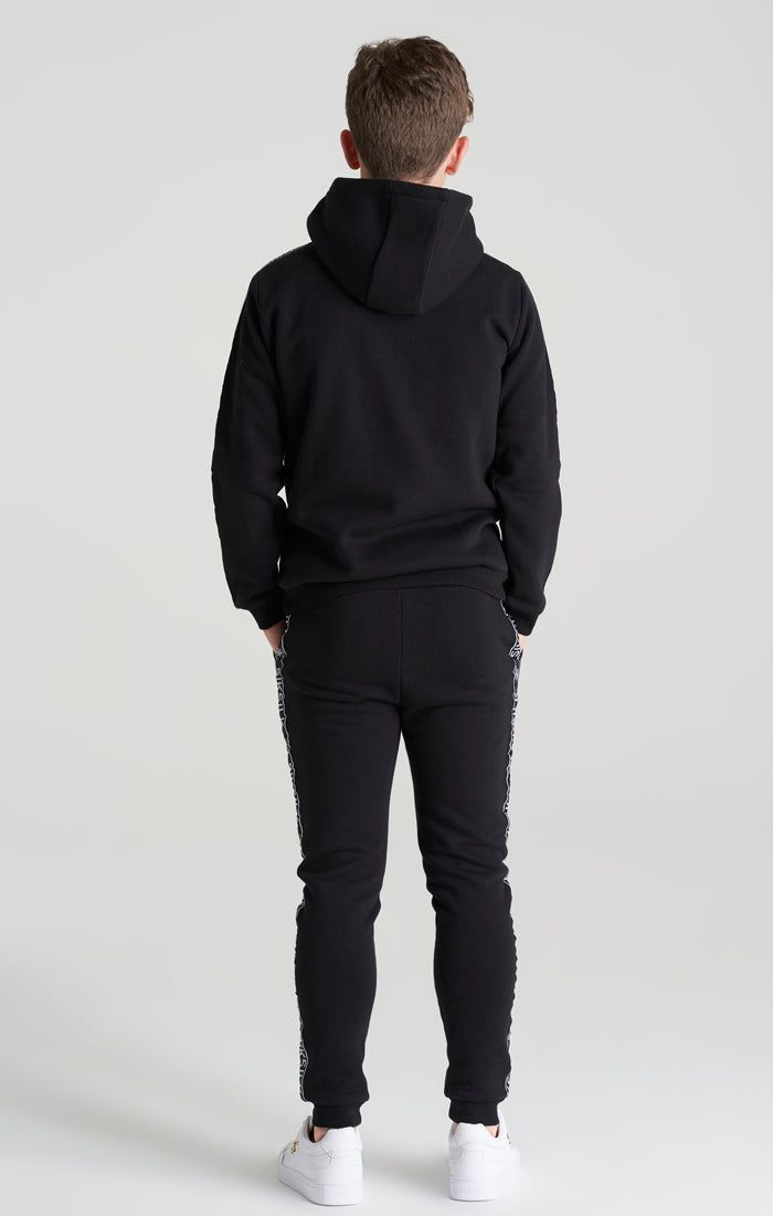 Boys Black Fleece Taped Tracksuit sold by Siksilk product image thumbnail 3