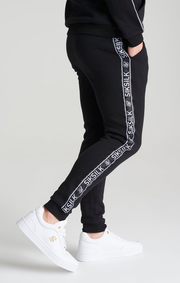 Boys Black Fleece Taped Tracksuit sold by Siksilk product image thumbnail 10