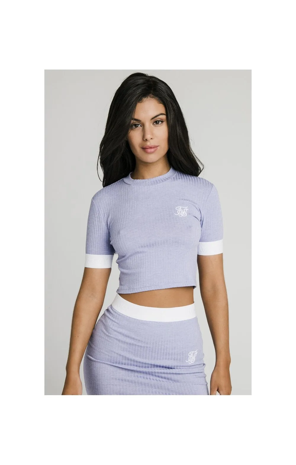 SikSilk Violet Rib Tech Tee - Violet sold by Siksilk
