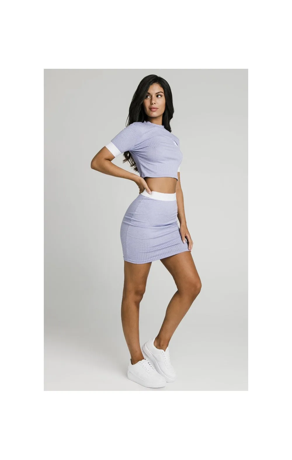 SikSilk Violet Rib Tech Tee - Violet sold by Siksilk product image thumbnail 5