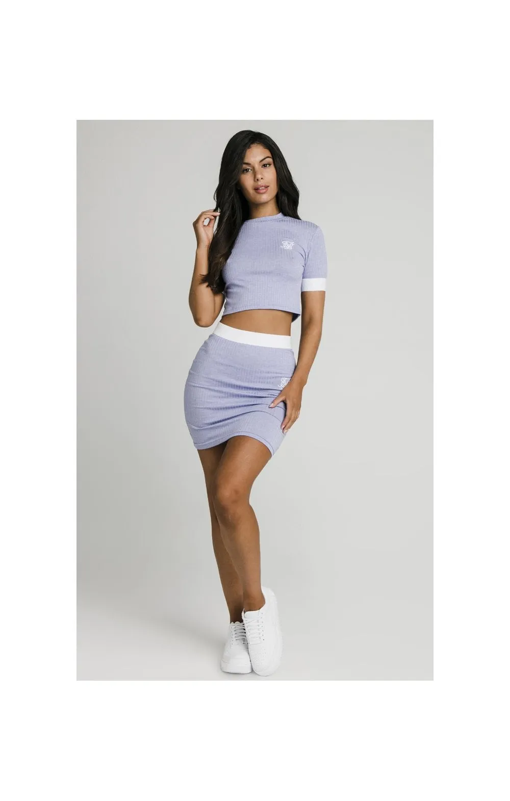 SikSilk Violet Rib Tech Tee - Violet sold by Siksilk product image thumbnail 3