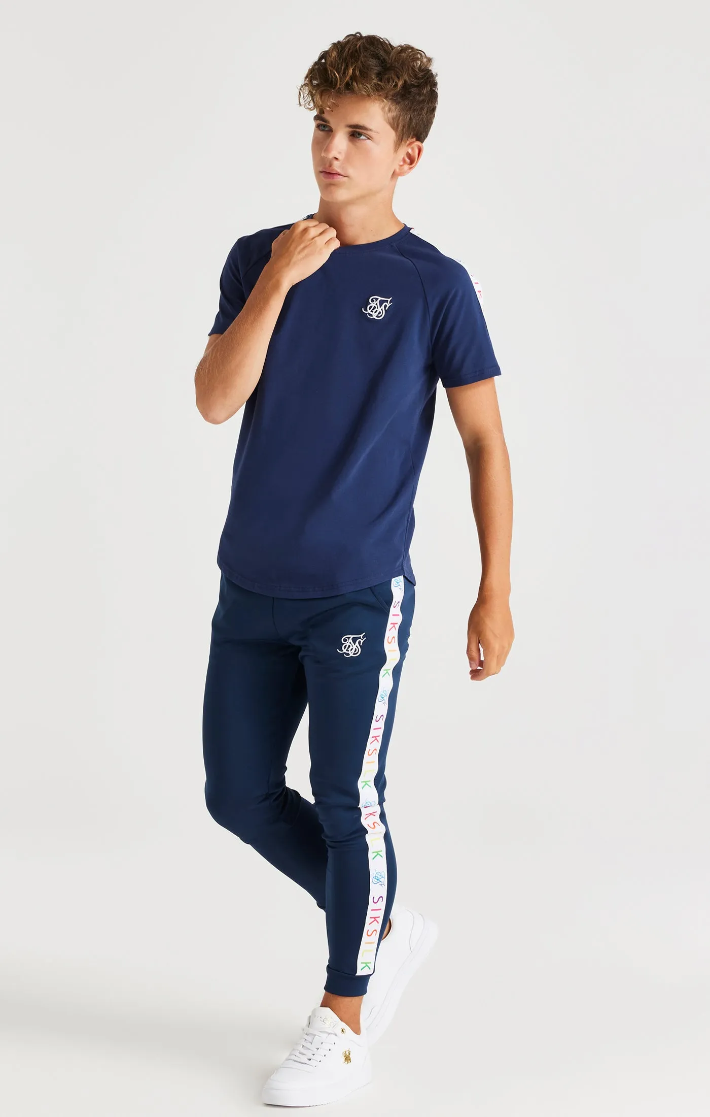 SikSilk Rainbow Joggers - Navy sold by Siksilk product image thumbnail 3