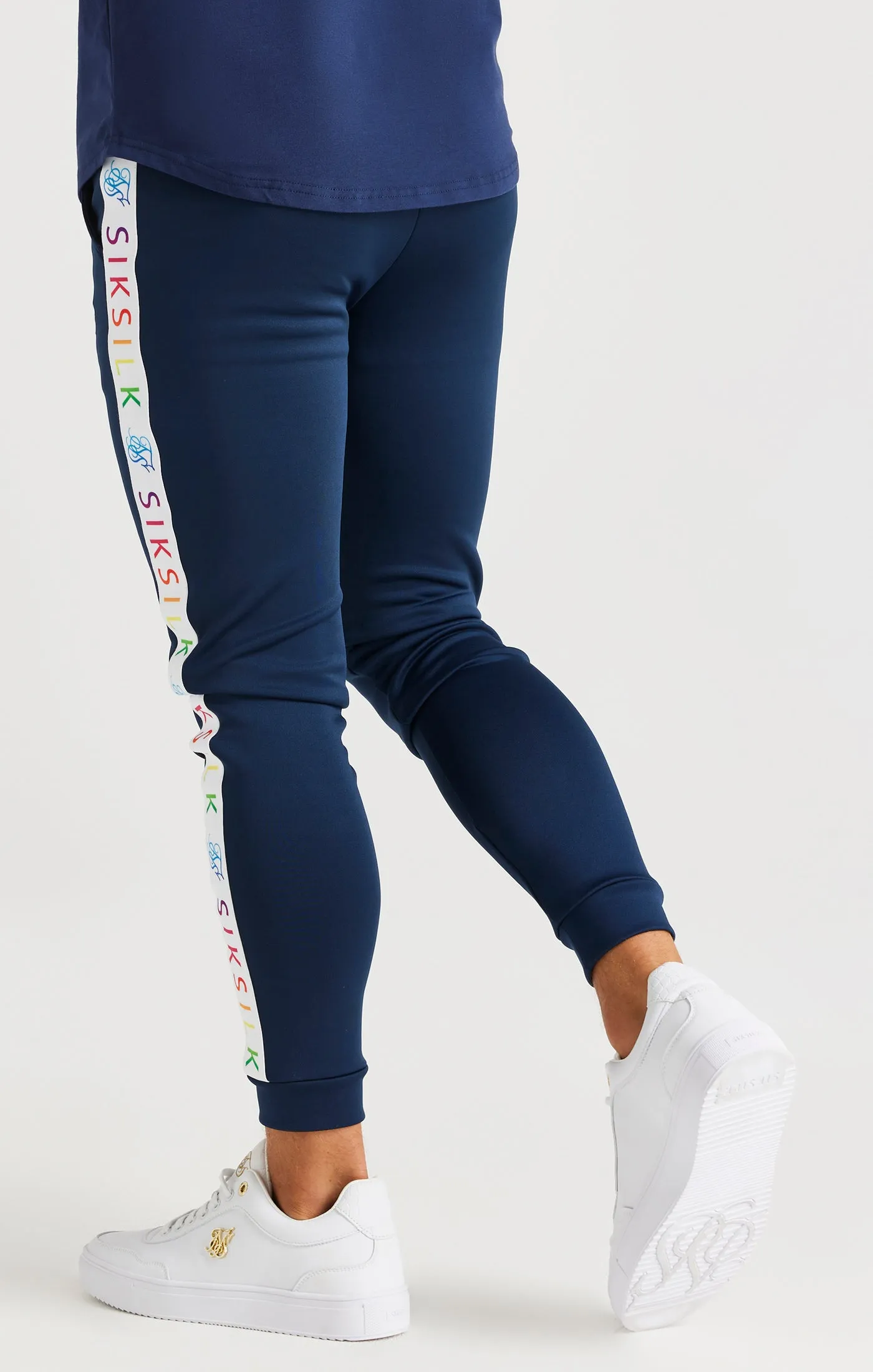 SikSilk Rainbow Joggers - Navy sold by Siksilk product image thumbnail 4