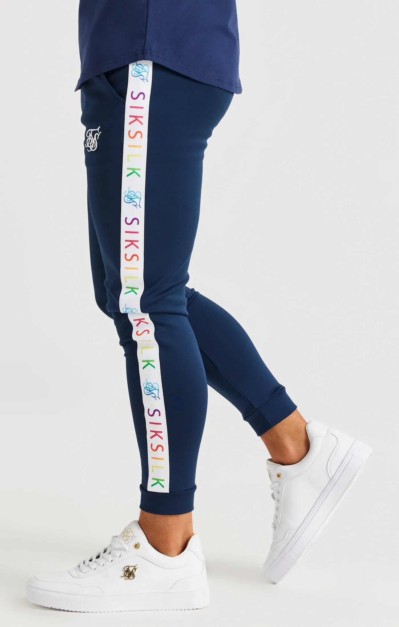 SikSilk Rainbow Joggers - Navy sold by Siksilk product image thumbnail 2