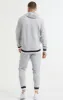 Grey Marl Zip-Thru Funnel Hoodie sold by Siksilk