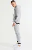 Grey Marl Zip-Thru Funnel Hoodie sold by Siksilk