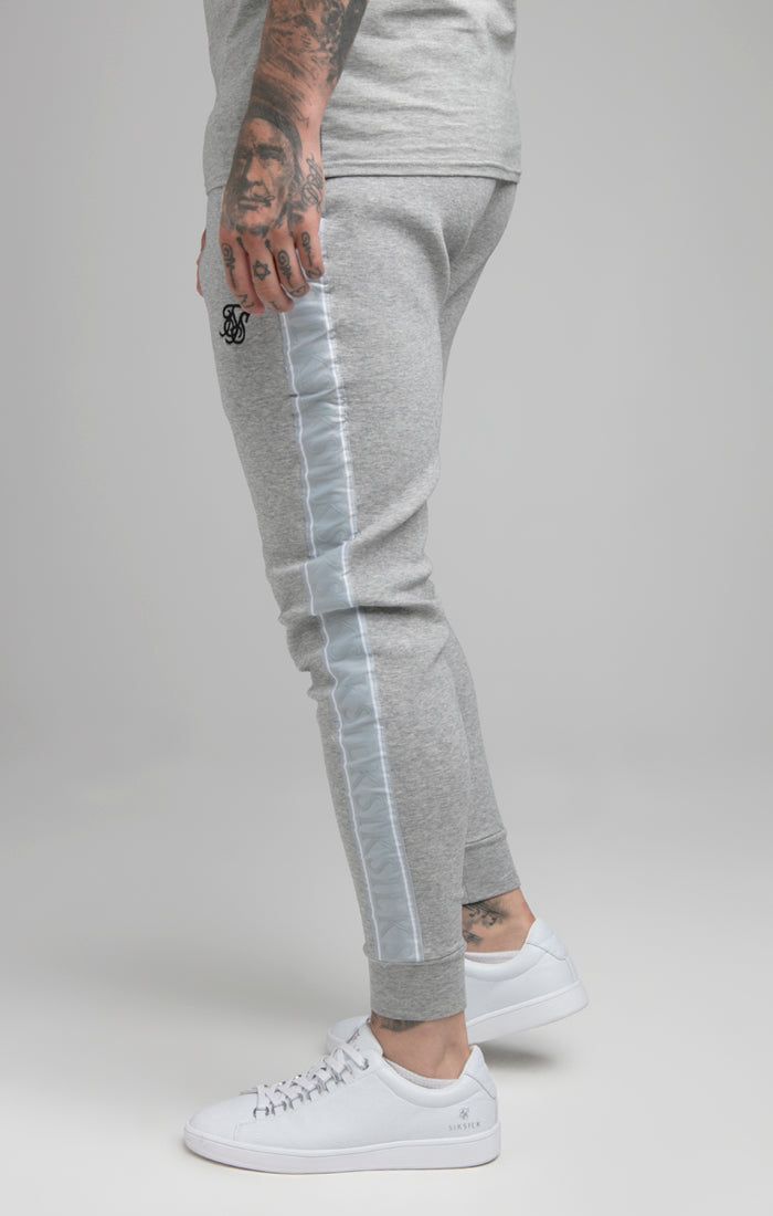 Grey Tape Fitted Jogger sold by Siksilk product image thumbnail 2