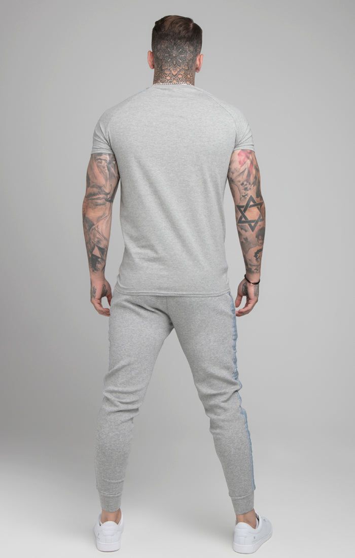 Grey Tape Fitted Jogger sold by Siksilk product image thumbnail 7
