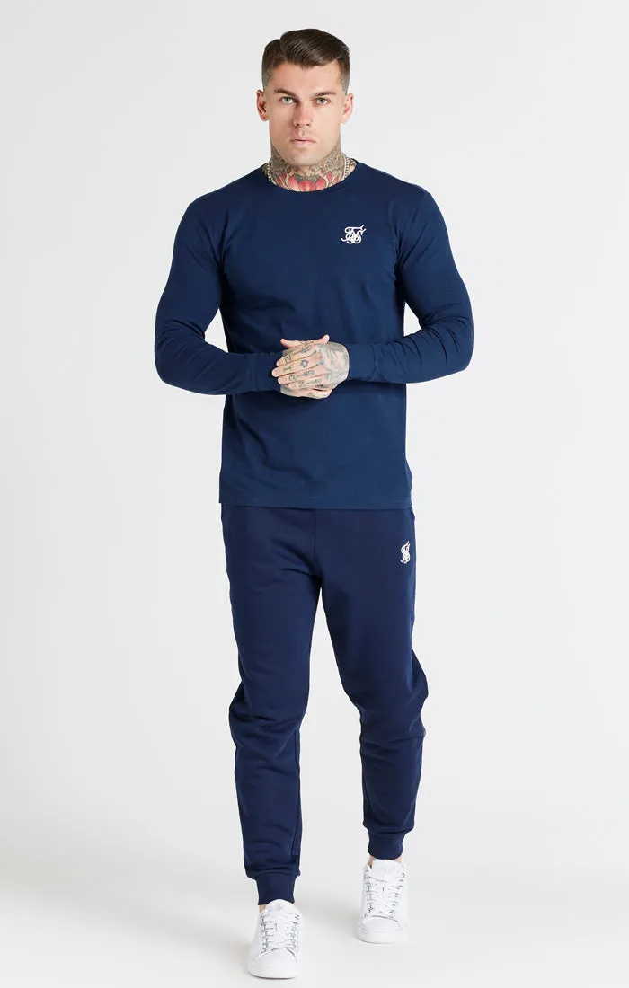 Navy Essential Cuffed Jogger sold by Siksilk product image thumbnail 4
