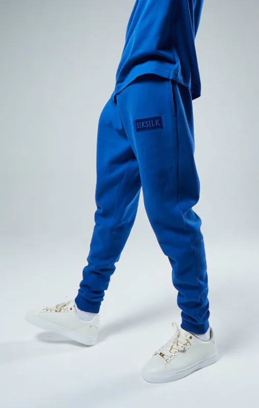Blue Relaxed Fit Cuffed Jogger sold by Siksilk