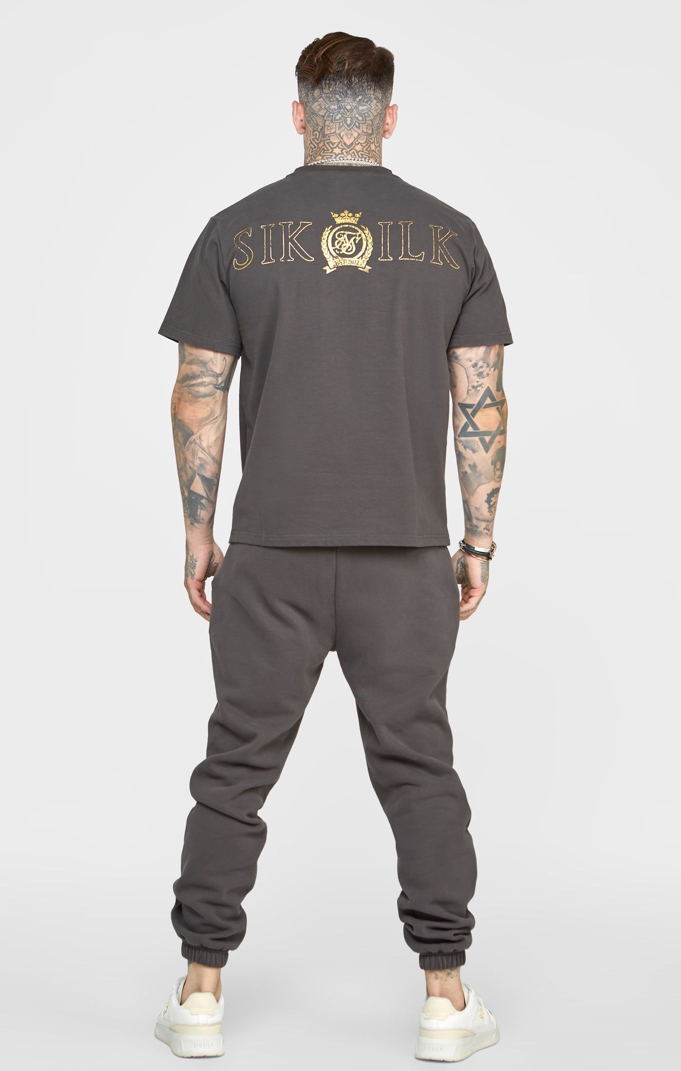 Black & Gold Relaxed Jogger sold by Siksilk product image thumbnail 5