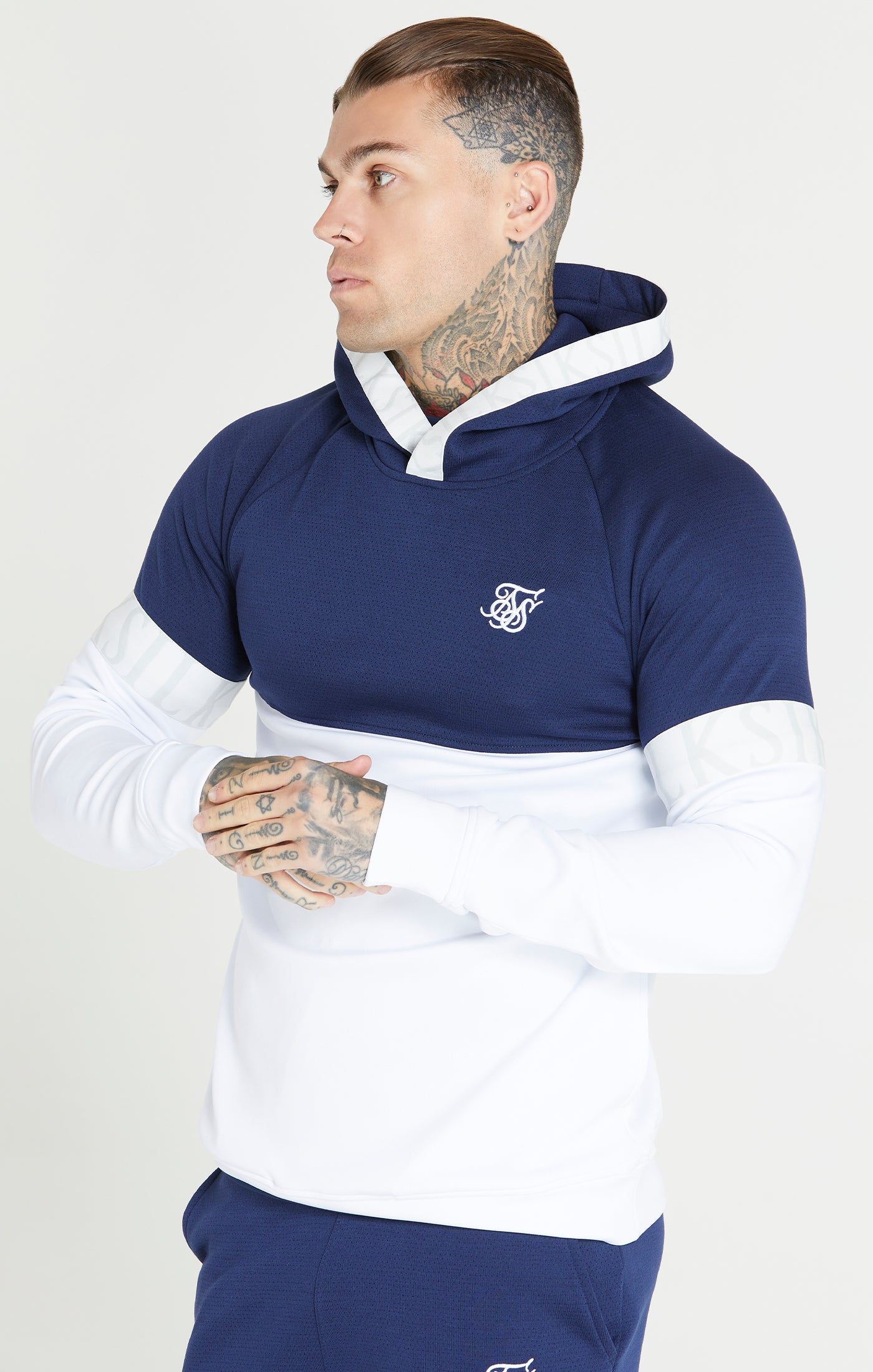 Navy Overhead Hoodie sold by Siksilk