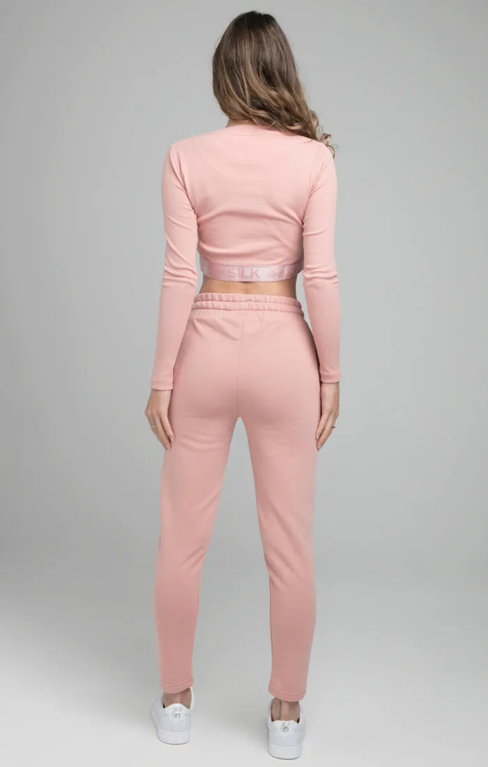 SikSilk High Waist Joggers - Pink sold by Siksilk product image thumbnail 3