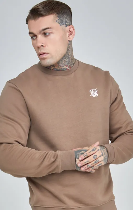 Brown Essential Sweatshirt sold by Siksilk