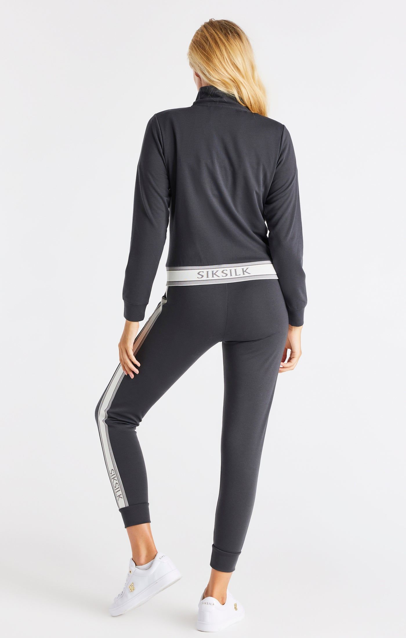 Grey Zip Track Top sold by Siksilk product image thumbnail 5