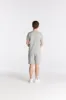 Boys Grey Marl Essentials Fleece Short sold by Siksilk