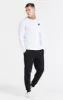 White Essential Long Sleeve Muscle Fit T-Shirt sold by Siksilk