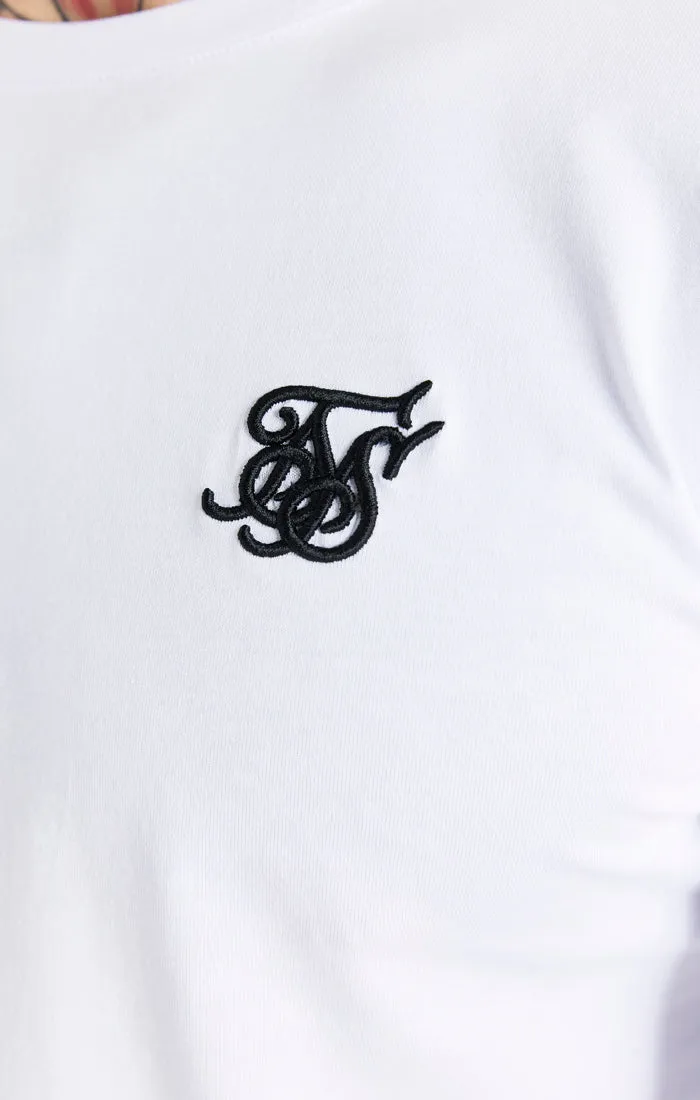 White Essential Long Sleeve Muscle Fit T-Shirt sold by Siksilk product image thumbnail 2