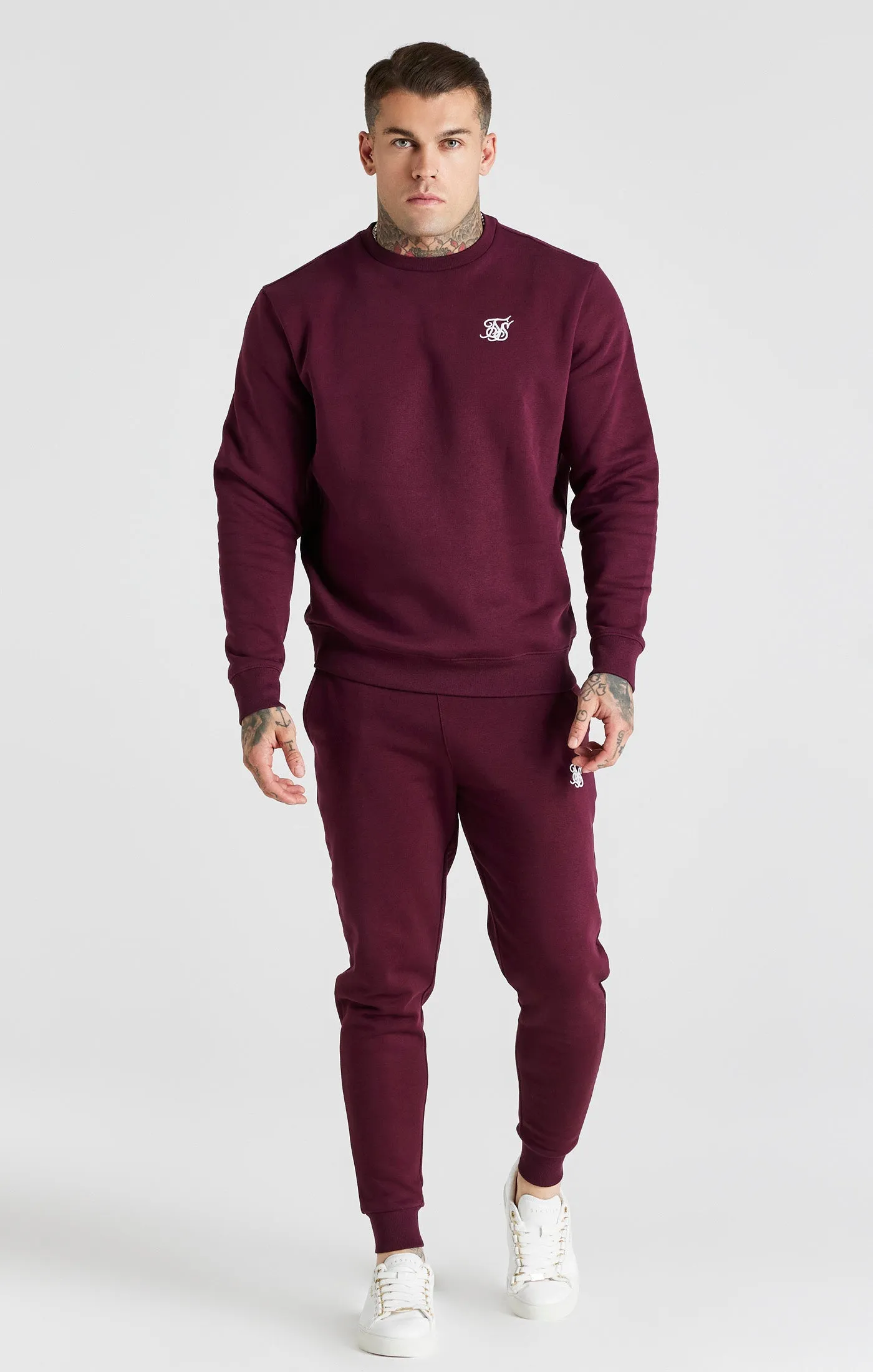 Burgundy Essential Sweatshirt sold by Siksilk product image thumbnail 3