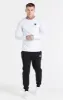 White Essential Long Sleeve Muscle Fit T-Shirt sold by Siksilk