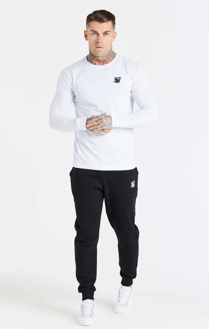 White Essential Long Sleeve Muscle Fit T-Shirt sold by Siksilk product image thumbnail 3