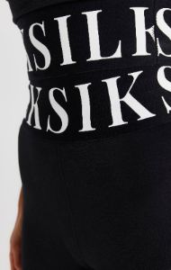Black One Shoulder Crop Top sold by Siksilk