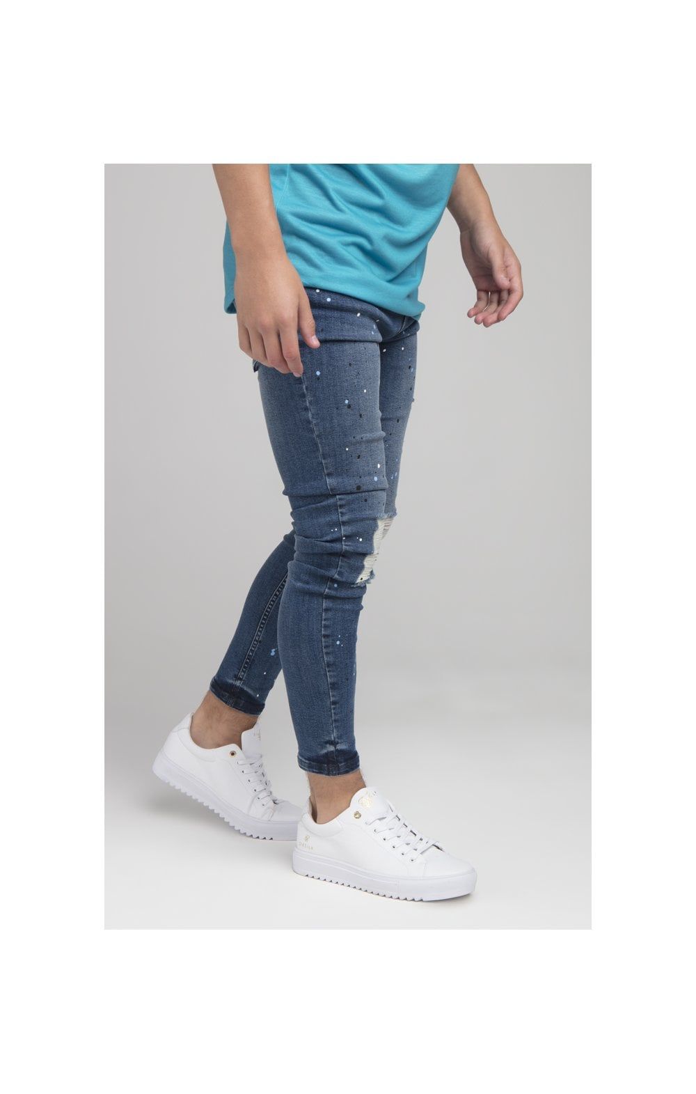 Boys Illusive Mid Wash Skinny Denim Jean sold by Siksilk product image thumbnail 2