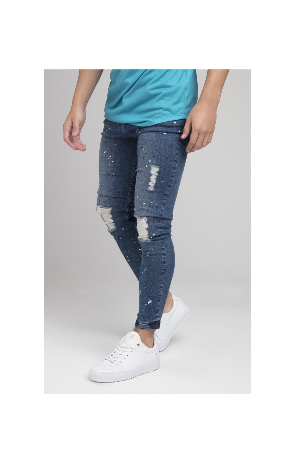Boys Illusive Mid Wash Skinny Denim Jean sold by Siksilk