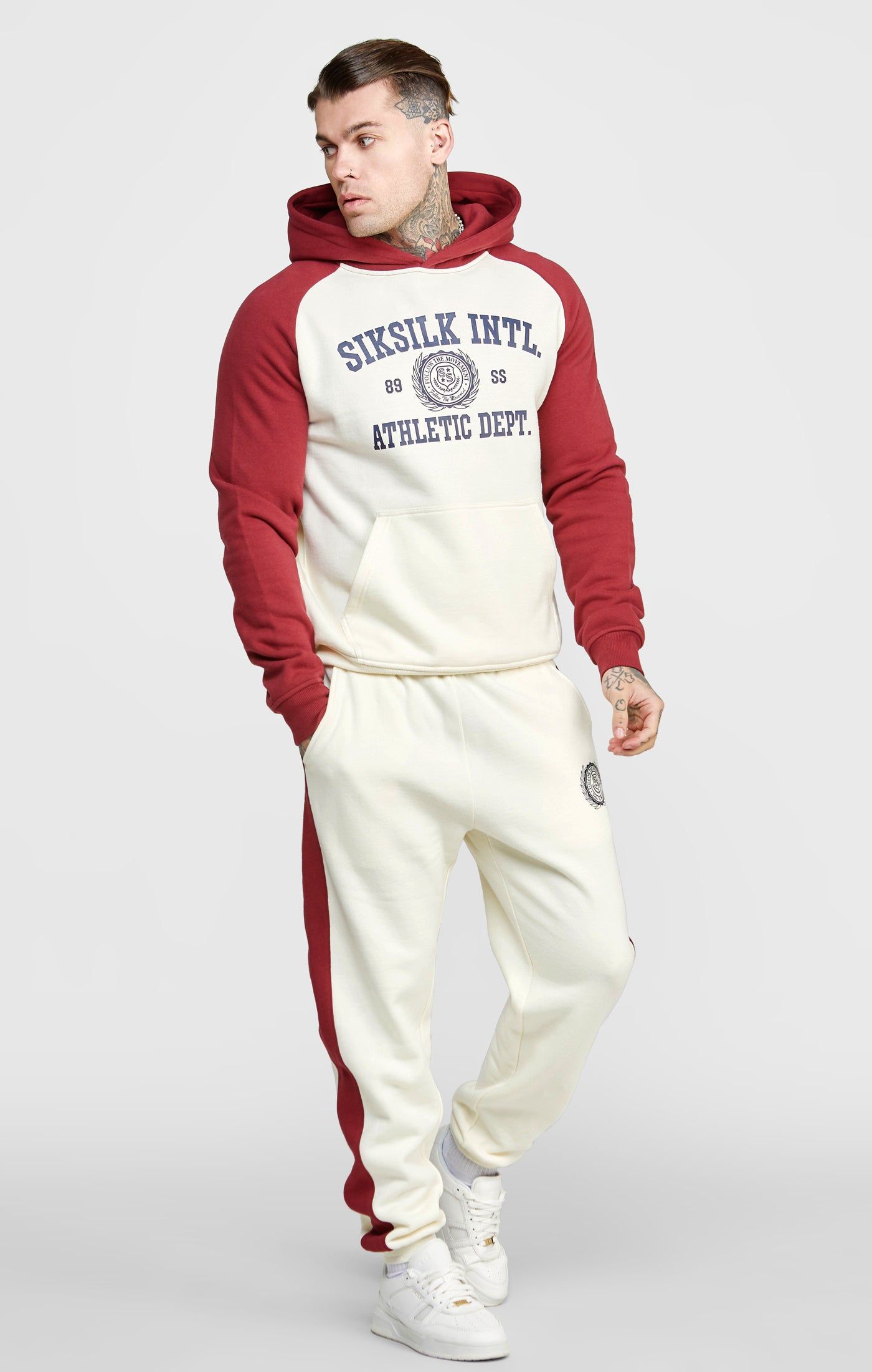 Ecru Raglan Oversized Hoodie sold by Siksilk product image thumbnail 4