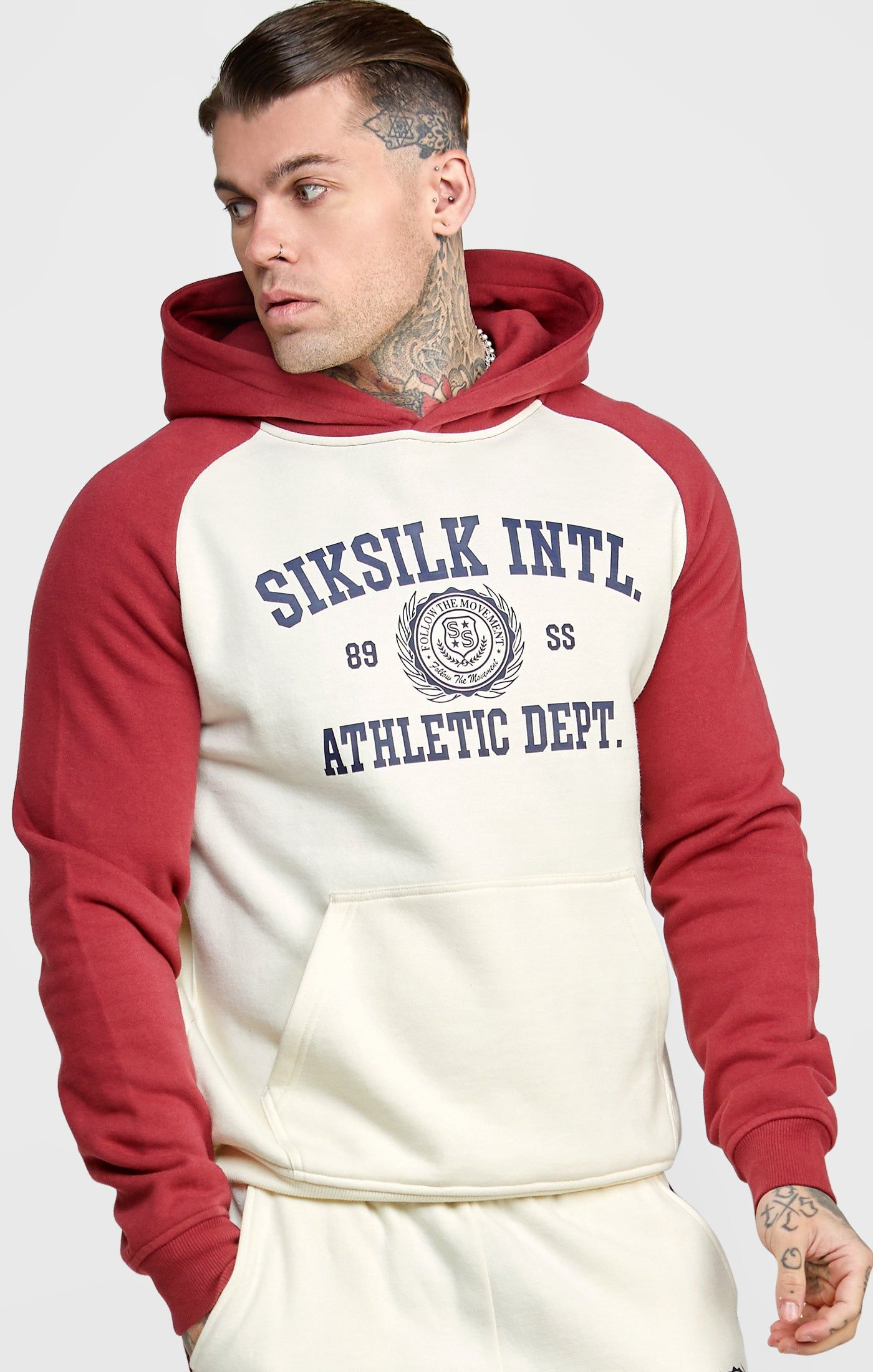 Ecru Raglan Oversized Hoodie sold by Siksilk