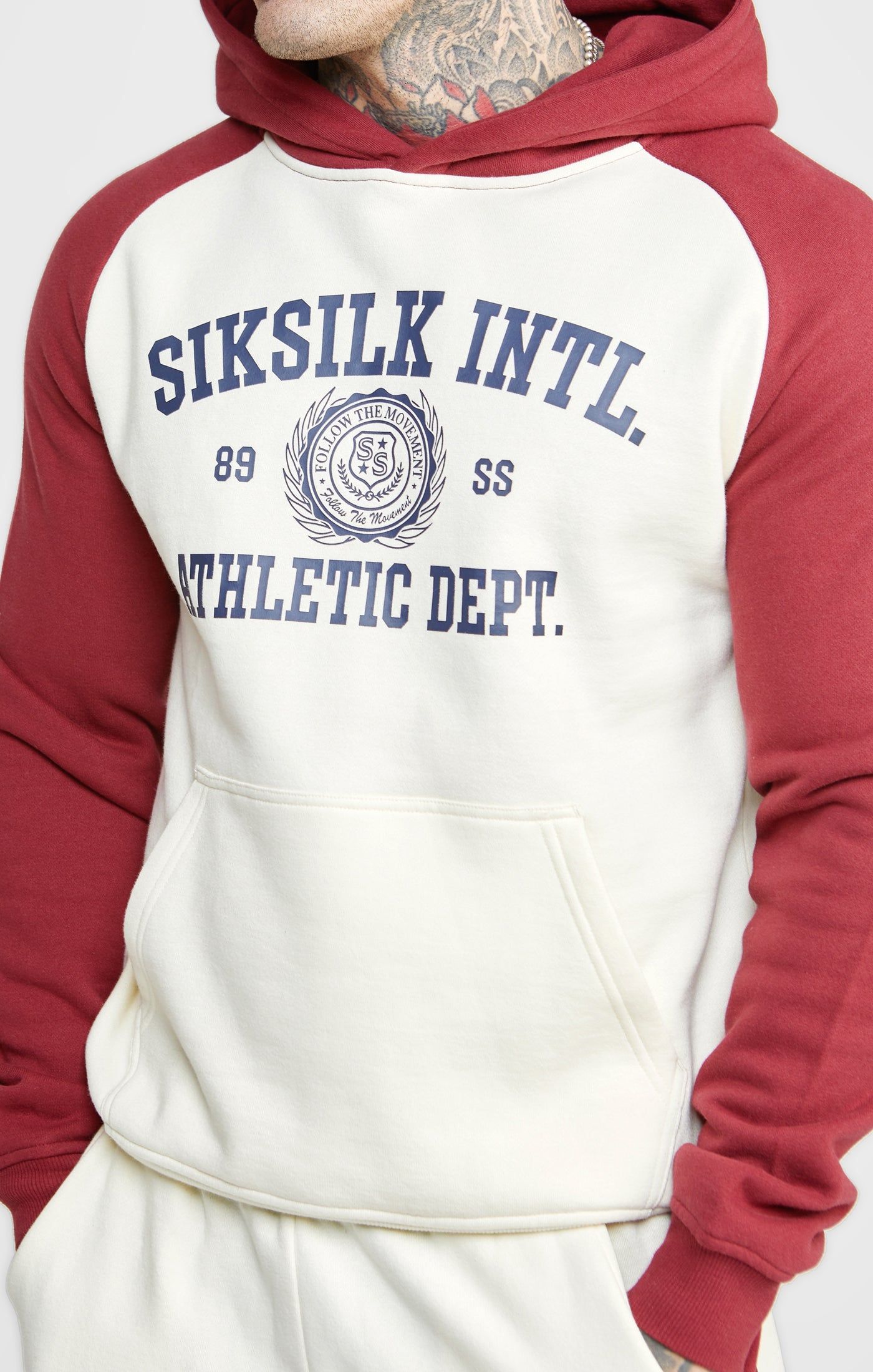 Ecru Raglan Oversized Hoodie sold by Siksilk product image thumbnail 2