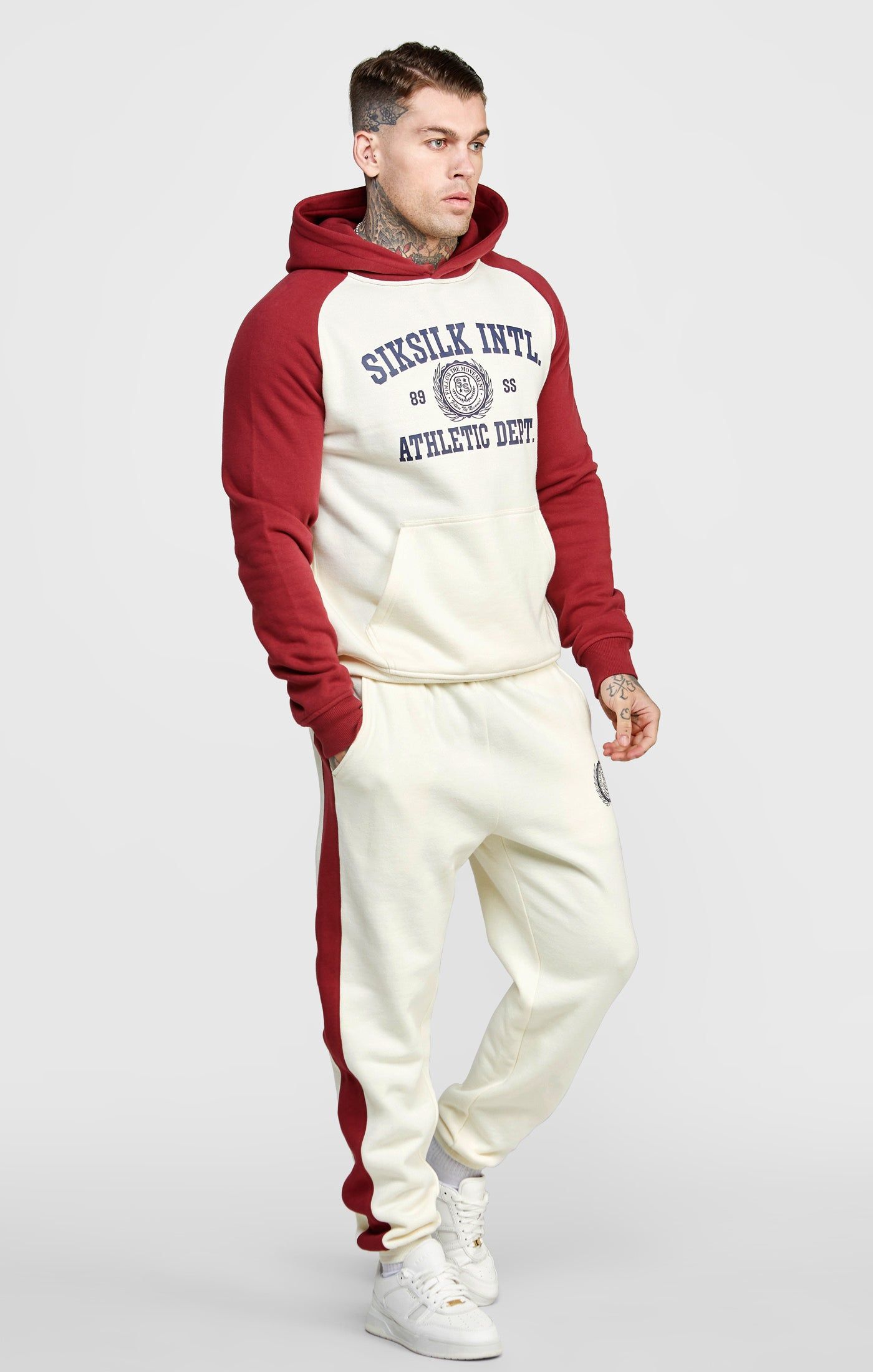 Ecru Raglan Oversized Hoodie sold by Siksilk product image thumbnail 3