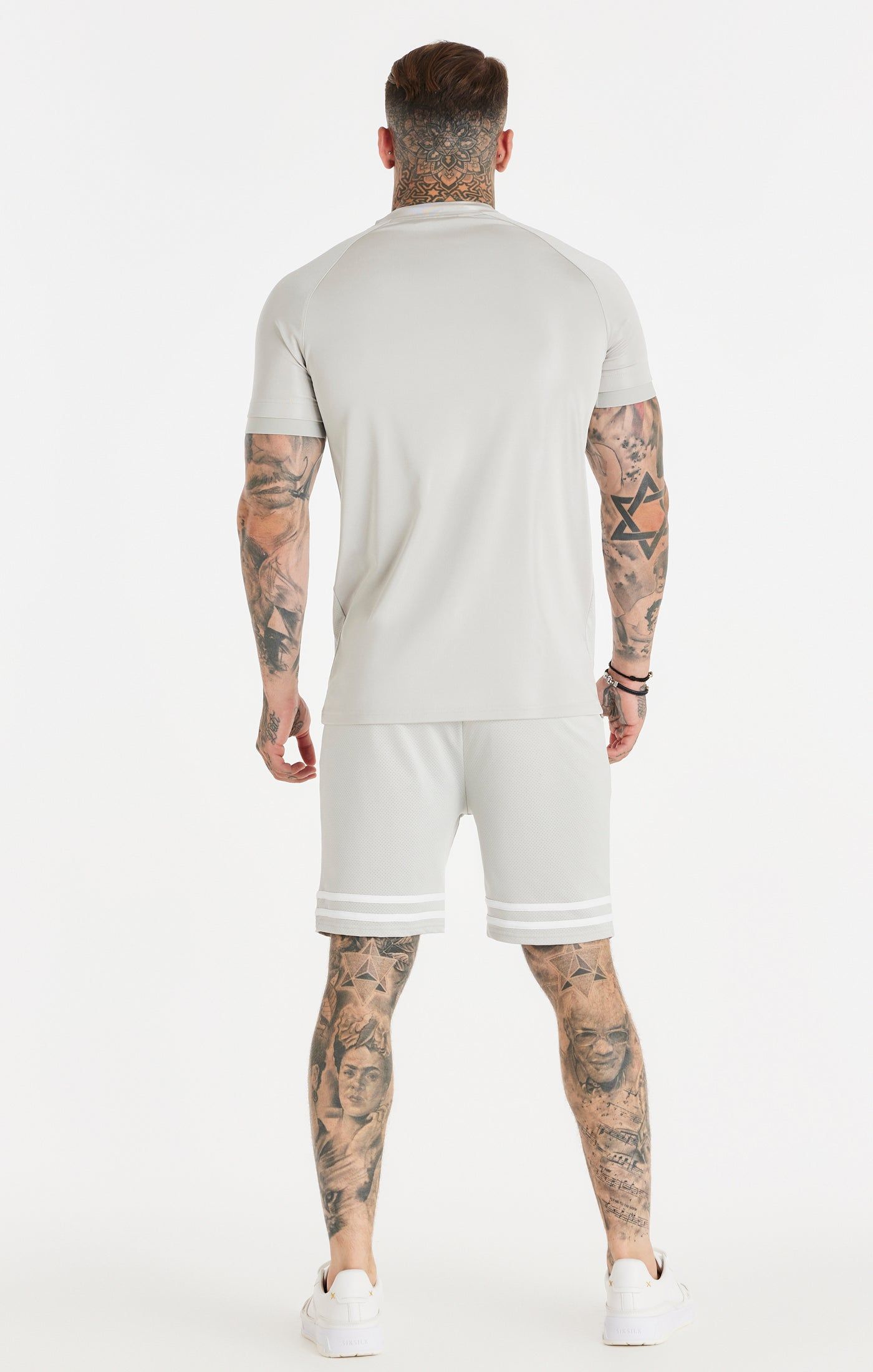 Grey Relaxed Mesh Bound Short sold by Siksilk product image thumbnail 5