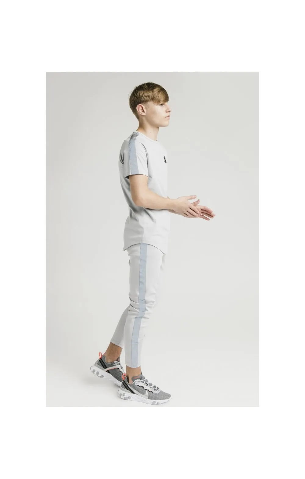 Illusive London S/S Taped Raglan Tee - Grey sold by Siksilk product image thumbnail 5