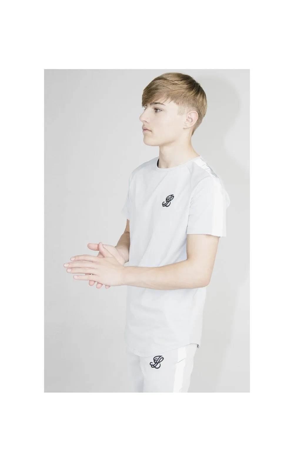 Illusive London S/S Taped Raglan Tee - Grey sold by Siksilk product image thumbnail 2